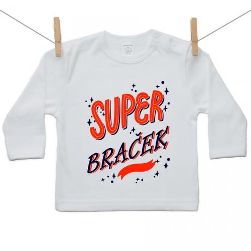 Boodyy Tričko s dlhým rukávom Super braček 92 (18-24 mesiacov) 9537-237622