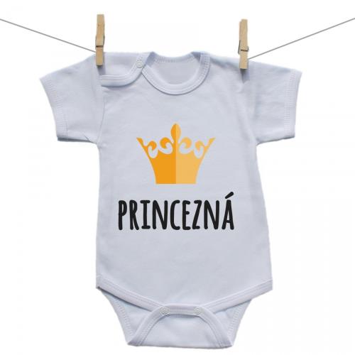 Boodyy Body s krátkym rukávom Princezná 80 (9-12 mesiacov)