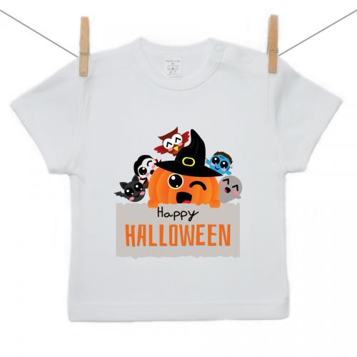 Boodyy Tričko s krátkym rukávom Happy Halloween 80 (9-12 mesiacov)
