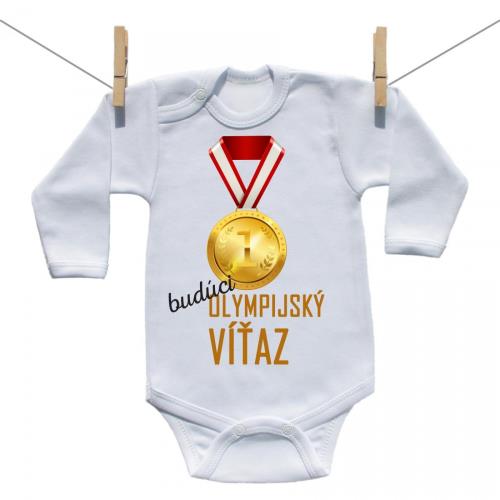 Boodyy Body s dlhým rukávom Budúci olympijský víťaz 86 (12-18 mesiacov) 2440-45693