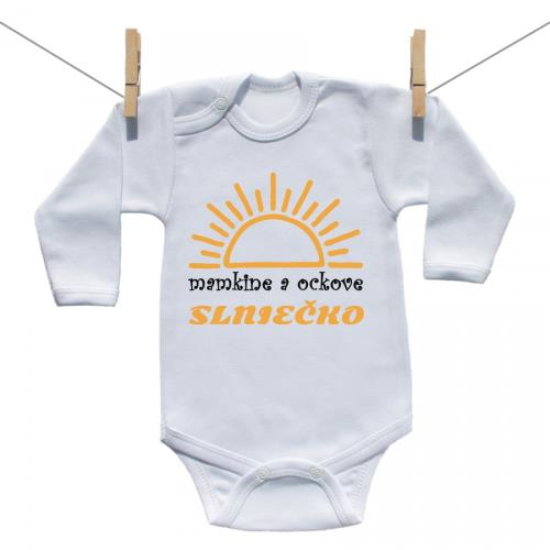 Boodyy Body s dlhým rukávom Mamkine a ockove slniečko 80 (9-12 mesiacov)