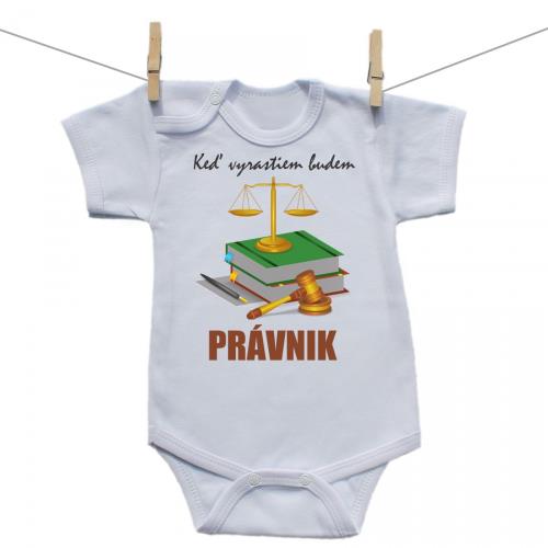 Boodyy Body s krátkym rukávom Keď vyrastiem budem právnik 62 (2-4 mesiace)