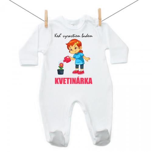 Boodyy Overal Keď vyrastiem budem kvetinárka 98 (2-3 roky)