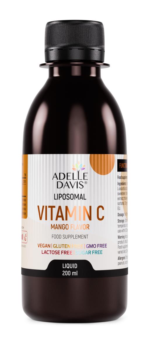 Adelle Davis - Lipozomálny vitamín C s rakytníkom - príchuť mango
