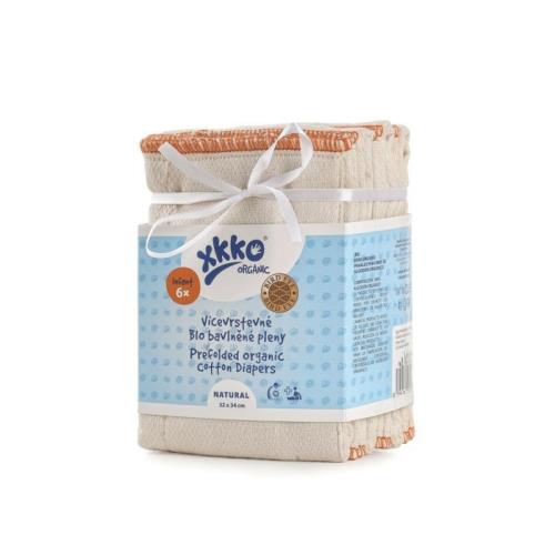 XKKO Organic Viacvrstvové plienky (4/6/4) BirdEye NATURAL - Infant ORGPRF006