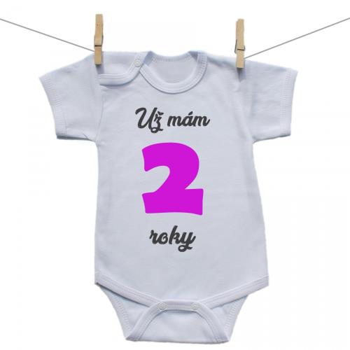 Boodyy Body s krátkym rukávom Už mám 2 roky Dievča 92 (18-24 mesiacov)