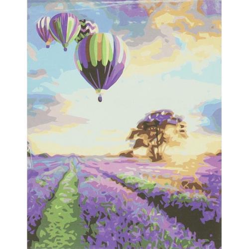Maľovanie podľa čísel - Obraz na maľovanie podľa čísel - Levanduľové Pole 50x40cm