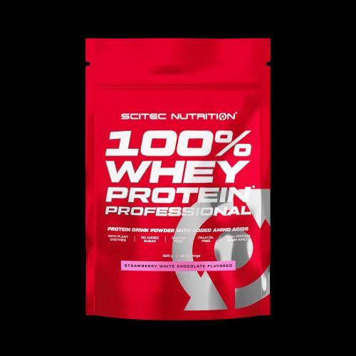 Scitec Nutrition 100% Whey Protein Professional jahoda biela čokoláda