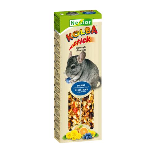 NESTOR Tyčinka pre činčily s trnkami, pomarančom a orechami 2ks 115g