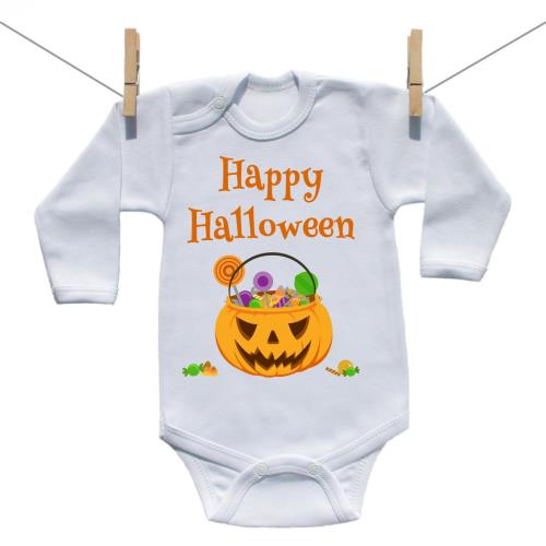 Boodyy Body s dlhým rukávom Happy Halloween 56 (0-2 mesiace)