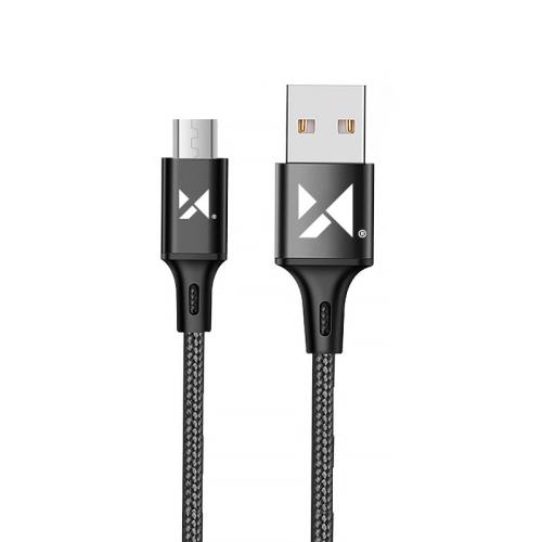 MG kábel USB / micro USB 2.4A 1m, čierny