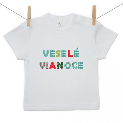 Boodyy Tričko s krátkym rukávom Veselé Vianoce 122 (6-7 rokov) 3170-50731