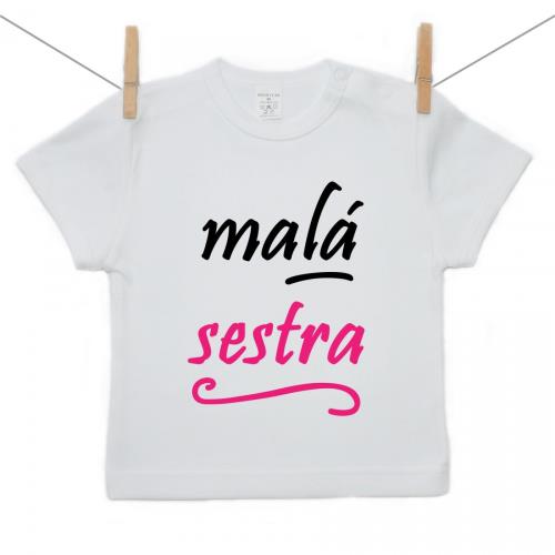 Boodyy Tričko s krátkym rukávom Malá sestra 68 (3-6 mesiacov) 4132-72387