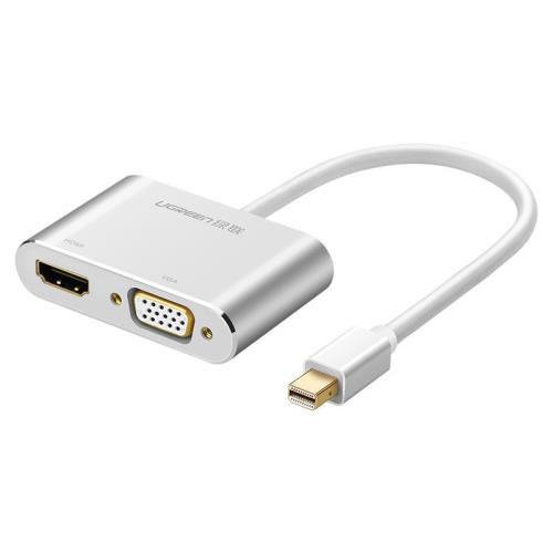 Ugreen MD115 adaptér HDMI - VGA - MiniDP Full HD, biely