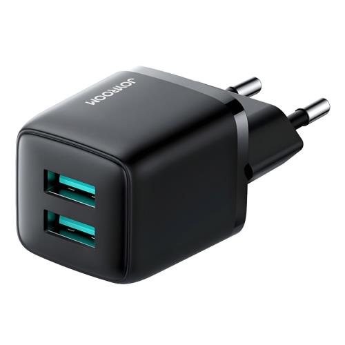 Sieťová nabíjačka - 2 x USB + rýchle nabíjanie - 12W, 2,4A - Čierna H28091