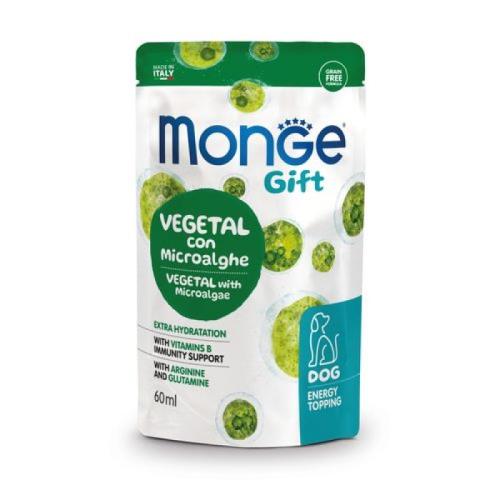 MONGE GIFT Vegetal Microalgae 60ml tekuté doplnkové krmivo pre psov s mikroalgami- rastlinné zdroje bielkovín