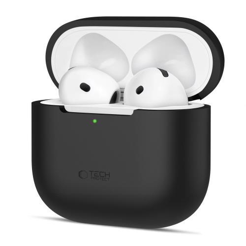 Tech-Protect Silicone puzdro na Apple AirPods 4, čierne