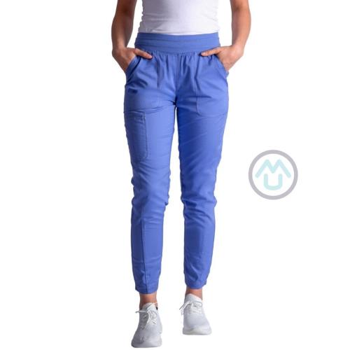 Zdravotnícke dámske jogger nohavice Cherokee Revolution ACTIVE STYLING - svetlo modré XL