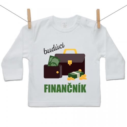 Boodyy Tričko s dlhým rukávom Budúci finančník 140 (9-10 rokov)