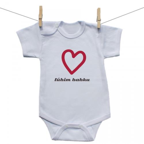 Boodyy Body s krátkym rukávom Ľúbim babku 68 (3-6 mesiacov)