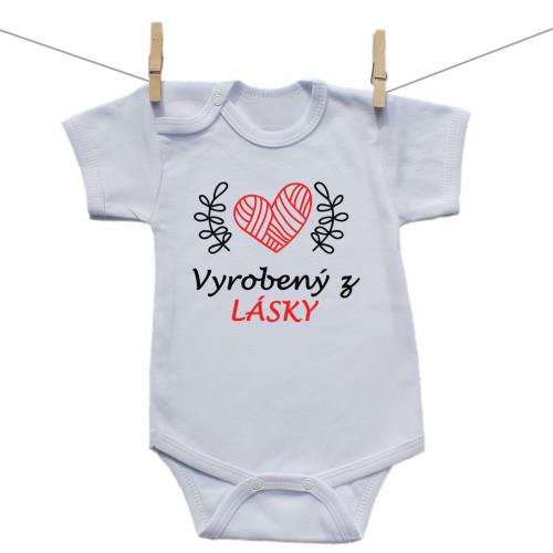 Boodyy Body s krátkym rukávom Vyrobený z lásky 98 (2-3 roky)