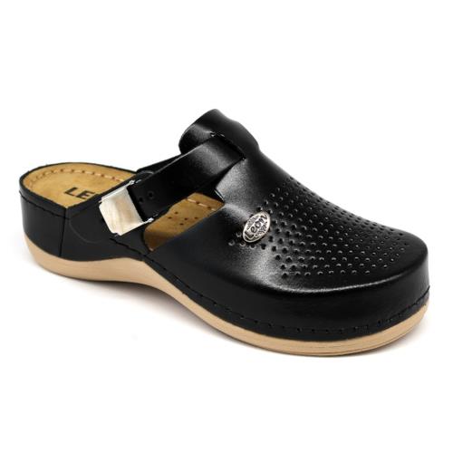 Leon 900 Dámska pracovná celokožená zdravotná obuv 35 - 22 cm, čierna, 4,5 cm