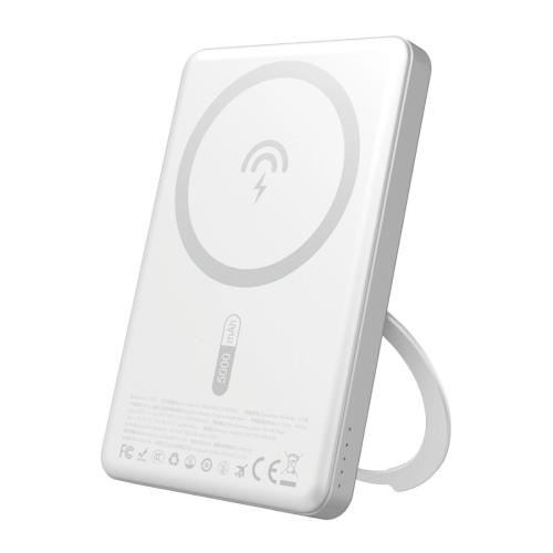 Dudao K28S MagSafe Power Bank 5000mAh 20W, strieborný