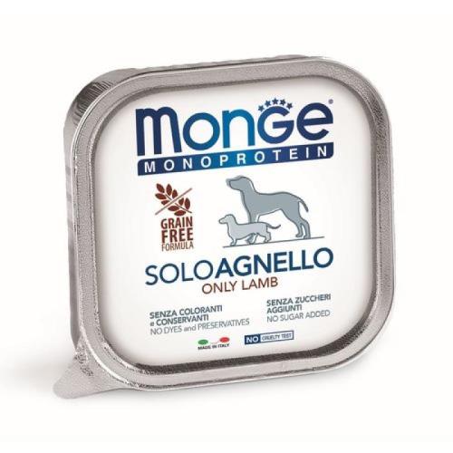 MONGE Monoprotein Adult Lamb 150g paštéta čisto jahňacie pre dospelé psy