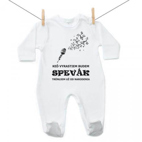 Boodyy Overal Keď vyrastiem budem spevák 80 (9-12 mesiacov)