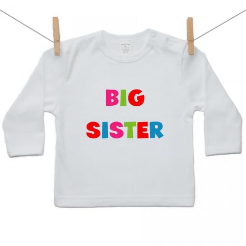 Boodyy Tričko s dlhým rukávom Big sister 86 (12-18 mesiacov)