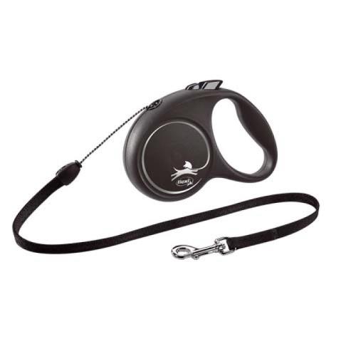 flexi Black Design S lanko 5m čierna do 12kg