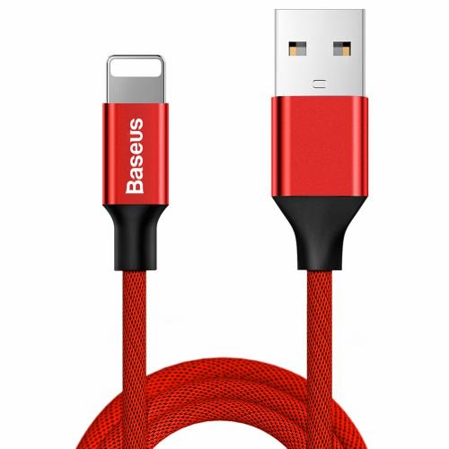 Baseus Yiven Braid kábel USB / Lightning 1,8m, červený