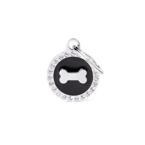 MF BLACK GLAM BONE gravírovateľný prívesok 2,85x2,15cm