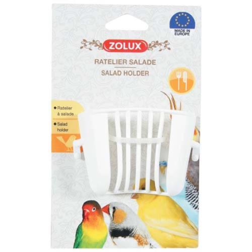 ZOLUX Plastové kŕmidlo pre vtáky na šalát 4,5x6,5x4,5cm