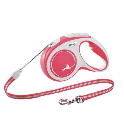 flexi New Comfort M lanko 5m červená do 20kg