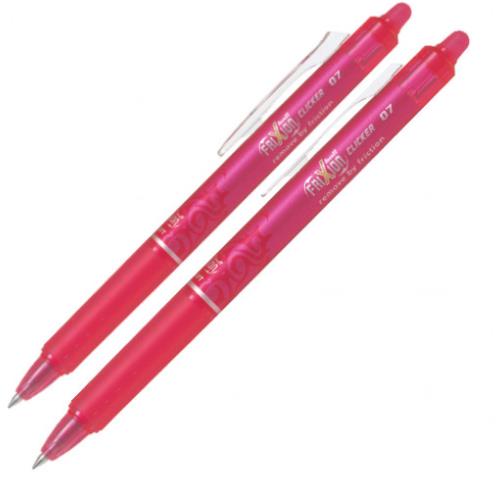 Pilot Frixion Clicker gumovacie pero 0.7 mm, ružová 2ks-MOVEO