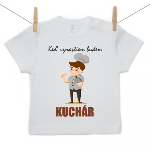 Boodyy Tričko s krátkym rukávom Keď vyrastiem budem kuchár 116 (5-6 rokov) 2187-43964