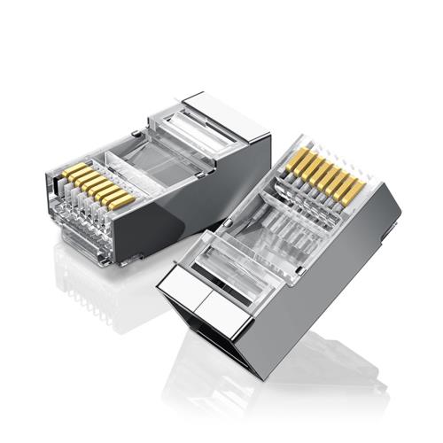 Ugreen NW111 10x konektor RJ45 8P8C Cat6 UTP, strieborné
