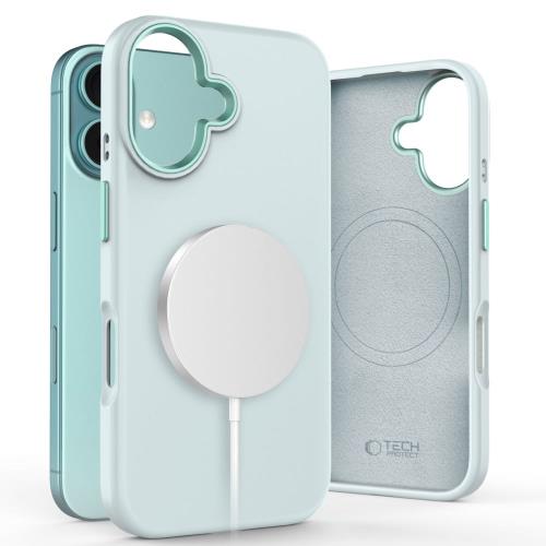 Tech-Protect Silicone Pure MagSafe kryt na iPhone 16, modrý