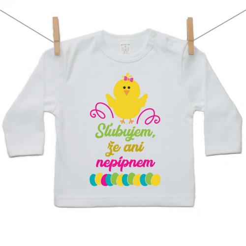 Boodyy Tričko s dlhým rukávom Sľubujem, že ani nepípnem 140 (9-10 rokov) 14214-335912