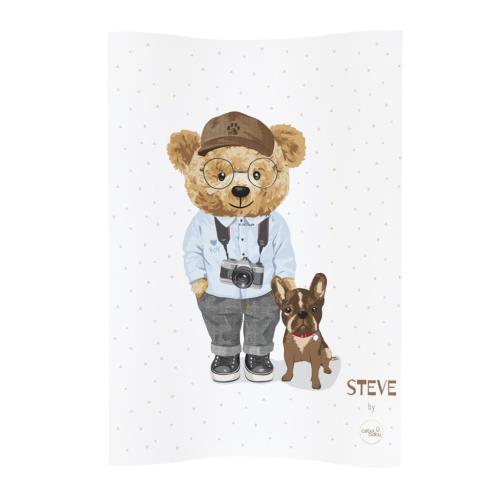 Podložka prebaľovacia 2-hranná mäkká (48x70) Cosy Fluffy Puffy Steve