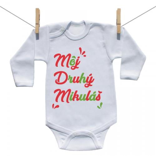 Boodyy Body s dlhým rukávom Môj druhý Mikuláš 68 (3-6 mesiacov)