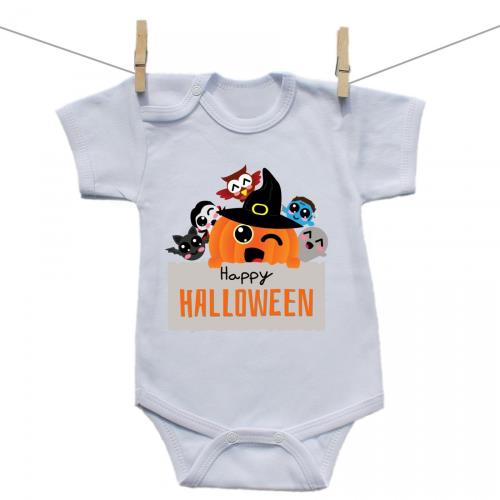 Boodyy Body s krátkym rukávom Happy Halloween 56 (0-2 mesiace)