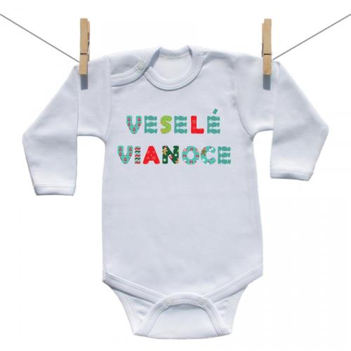 Boodyy Body s dlhým rukávom Veselé Vianoce 62 (2-4 mesiace) 3167-50695