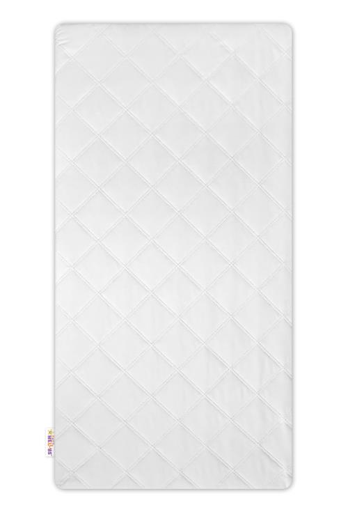 Detská matrac do postieľky BASIC,pena 120x60x10cm - biela