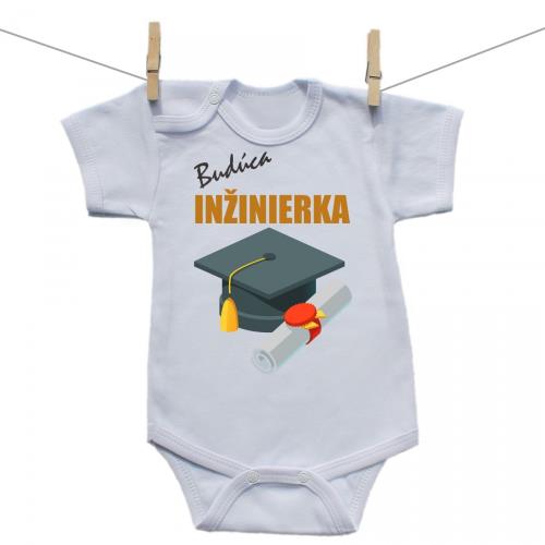 Boodyy Body s krátkym rukávom Budúca inžinierka 92 (18-24 mesiacov) 1291-35215