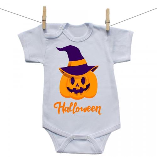 Boodyy Body s krátkym rukávom Halloween tekvica 74 (6-9 mesiacov)