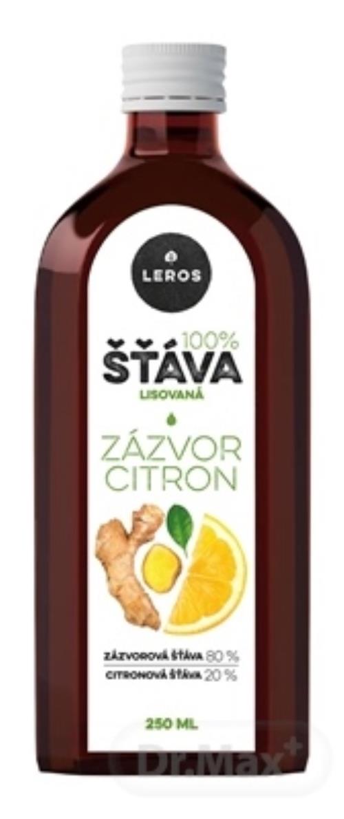 LEROS 100% ŠŤAVA ZÁZVOR CITRÓN